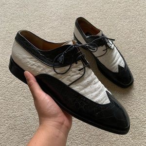 men’s M Collection leather dress shoes